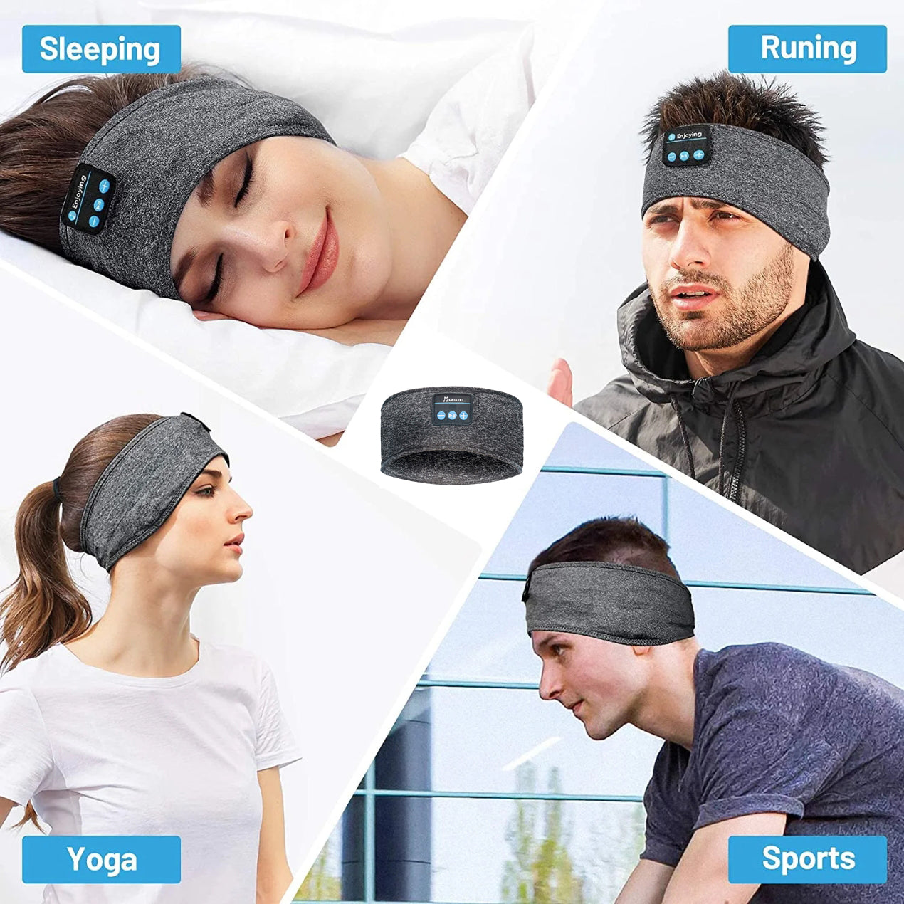 Audífonos Inalámbricos Bluetooth 5.2 On-Ear, Gris
